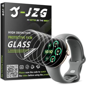 JZG 6 Pack for Google Pixel Watch 4/3/2/1 41mm Flexible Screen Protector, Soft Film, HD Clear, Bubble Free, Anti Scratch