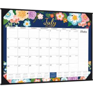 2026-2027 Desk Calendar - Large Desk Calendar 2026-2027, JUL 2026 - DEC 2027, 22" x 17", 18 Months Calendar Large, Desk/Wall Calendar 2-IN-1 with Corner Protectors, Desk Pad, To-Do List & Notes - Blue