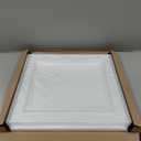 WOWSTAR 12-Pack 24"x24" Drop Ceiling Tiles, Waterproof Glue up Ceiling Panels, Modern Style 3D Wall Panels, White