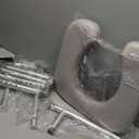 HOMLAND Raised Toilet Seat with Handles, Toilet Seat Riser for Seniors with Adjustable Height & Width, 400lb Handicap Elevated Toilet Seat for Elderly, Pregnant, Fit Any Toilet (Grey)