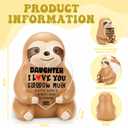 YODOCAMP Sloth Figurine Encouragement Gift for Sister, Positive Desk Decor for Women, Appreciation Gift for Sister Birthday or Graduation, Inspirational Office Decoration for Adults TZS90