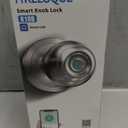 Fingerprint Door Lock, Smart Fingerprint Door Knob with Lock, Biometric Door Locks with App Control & Key, Keyless Thumbprint Entry Door Locks for Bedroom, Front Door, Home, Apartment-Silver