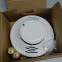 Independent Smoke Alarm, high-Decibel Alarm (85dB), LED Flashing, Silent Test Button, Easy Installation, AA Battery Powered, Traditional, Nostalgic and Stable, Suitable for bedrooms