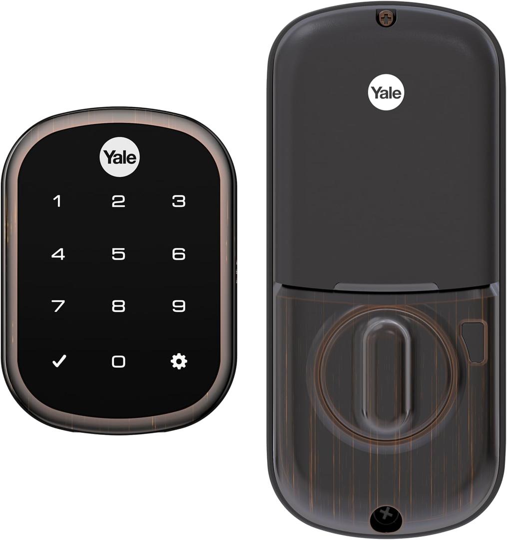 Yale Assure SL Deadbolt Lock, Oil Rubbed Bronze Keyless Entry Door Lock with Electronic Touchscreen with Keypad for Code Entry, YRD256-NR-0BP