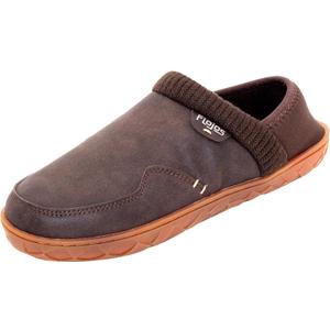 FLOJOS Men's Carl Sherpa Lined Slipper 7 (Brown)
