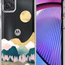 Unov Case Compatible with Motorola Moto g Power 5G 2023 Clear with Design Soft TPU Shock Absorption Slim Embossed Pattern Protective Back Cover (Sierra Mountains)