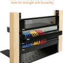 Tecmojo 14U Vertical Rack Rail Pair Kit DIY Rack Rails Kit, 12-24 Screws Included to Mount Equipment 2U-20U
