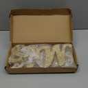 Wooden Mr and Mrs Sign, Rustic Mr. & Mrs. Letters Wedding Signs for Wedding Table, Miss Mr. Deroation for Photo Props/Party Table/Anniversary/Valentine's Day/Wedding & Engagement, Golden