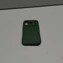 oakxco for iPhone 17 Pro Phone Case Liquid Silicone, Cute Thin Slim Grip Soft Rubber Gel for Women Men, Smooth Matte TPU Plain Solid Color Girly Simple Case with Camera Cover Protection, Dark Green