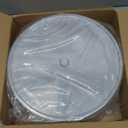 Baderke 10 Pack 10 Inches Round Plastic Serving Tray 6 Sectional Plastic Appetizer Tray with Lid Clear Food Platters Round Platter Container Veggie Fruit Organizer for Party and Buffet (Clear)