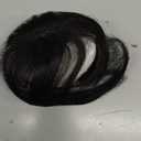 S-noilite Bangs Hair Clip,360 3D Cover Real Clip in Bangs Human Hair Toppers for Women With Wispy Bang Daily Wear (Natural Black)