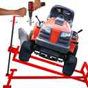 Lawn Mower Lift Jack, Lifting Platform 882 Lbs Capacity Telescopic Maintenance Jack with User Manual for Garden Tractors and Riding Lawn Mower with Manual Handle & Power Tool Extension Handle - B