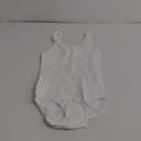 Nebility Womens' Waist Trainer Seamless Round Neck Tummy Control Shapewear Bodysuit (Medium/Large, White)