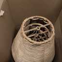 Rattan Lamp Shade Set of 6 Natural Rattan Clip-on Chandelier Lampshade Mini Handmade Woven Vintage Boho Farmhouse Wicker Table Light Cover for Candle Bulb(3.15" Top x 6" Bottom x 5.3" Height)