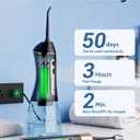 Electric Toothbrush with Water Flosser for Teeth, Sonic Electric Toothbrush and Electric Floss for Adults and Kids, Water Dental Picks, Cleaning and Flossing Dental Care, Waterproof