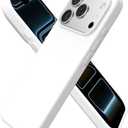 ORNARTO Compatible with iPhone 17 Pro Case 6.3", Slim Liquid Silicone 4 Layers Full Covered Soft Gel Rubber Shockproof Cover, Protective Phone Case for iPhone 17 Pro-White