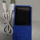 AGPTEK A02 MP3 Player with Bluetooth 5.3, 1.8 inch Screen Portable Music Player with Speaker, FM Radio, Voice Recorder, Supports Expanded Up to 128GB(Blue, 64GB)