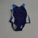 Speedo Girl's Swimsuit One Piece Infinity Splice Thick Strap (14, Deep Water)