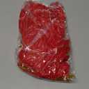 Riceshoot 12 Pcs Red Velvet Bows Valentine Ornaments 11'' x 6.3'' Pre Tied Handmade Fringe Velvet Ribbon Vintage Raw Edge Bows for Tree Crafts Gift Door Garland Home Wedding Holiday Decor