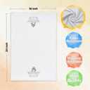 Funny Shark Bathroom Hand Towels, Shark Bathroom Decor, Coastal Beach Ocean Animal Decorative Hand Towels for Kids Bath Room Washroom, 16x24 Inch