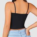 Avidlove Sexy Camisoles Tank Tops for Women Cute Spaghetti Strap Crop Ruched Tube Top (L)