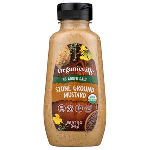 ORGANICVILLE Organic Salt Free Mustard, 12 OZ