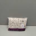 jinchan Ruffled Floral Valance Curtain Shabbychic Linen Window Valance 18 Inch Farmhouse Rustic Window Treatment for Kitchen Bedroom Living Room Rod Pocket 1 Panel Taupe on Linen