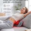 Electric Lumbar Support Pillow with Red Light 660/850nm Back Massager