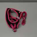 rabbitgoo Dog Harness Small Sized and Leash Set, Step-in Breathable Pet Harness, Soft Walking Reflective Puppy Vest for Small Dogs, Black & Rose Red, Small