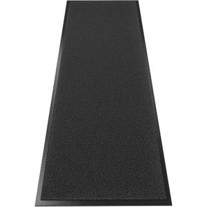 Front Door Mat Outside Entrance, 72" x 24" Doormat Outdoor Indoor Entrance, Non Slip Indoor Mats for Entryway, Heavy Duty Waterproof Low Profile Welcome Mat for Entry, Patio, High Traffic Areas (Black Mesh)