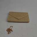 GOKTOW Straw Clutch Purse Raffia Rattan Summer Evening Bag Woven Beach Handbags for Women Wedding Vacation Travel Party 2025 (Nature)