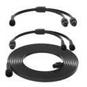 16FT Extension Cable Kit for Govee Permanent Outdoor Lighting,Extension Cable Compatible with Govee H705A H705B H705C H706A H706B H706C(Black)