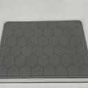 Diatomaceous Earth Stone Bathmat | Eco-Friendly XL Stone Bath Mat 18x24 Inch. Instant Dry Bathroom Mat with Sandpaper & Pads. Multiuse, Kitchen Counter & Stone Dog Bowl Mat. 1 Piece Grey