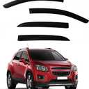 Window Visors Rain Guards fits 2013-2022 Buick Encore (Excludes Encore GX), Out-Channel Window Wind Deflectors Vent Shades for 14-22 Trax, Dark Smoke, 2014 2015 2016 2017 2018 2019 2020 2021