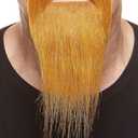 Mustaches Self Adhesive, Novelty, Ducktail Fake Beard, False Facial Hair, Costume Accessory for Adults, Ginger Color