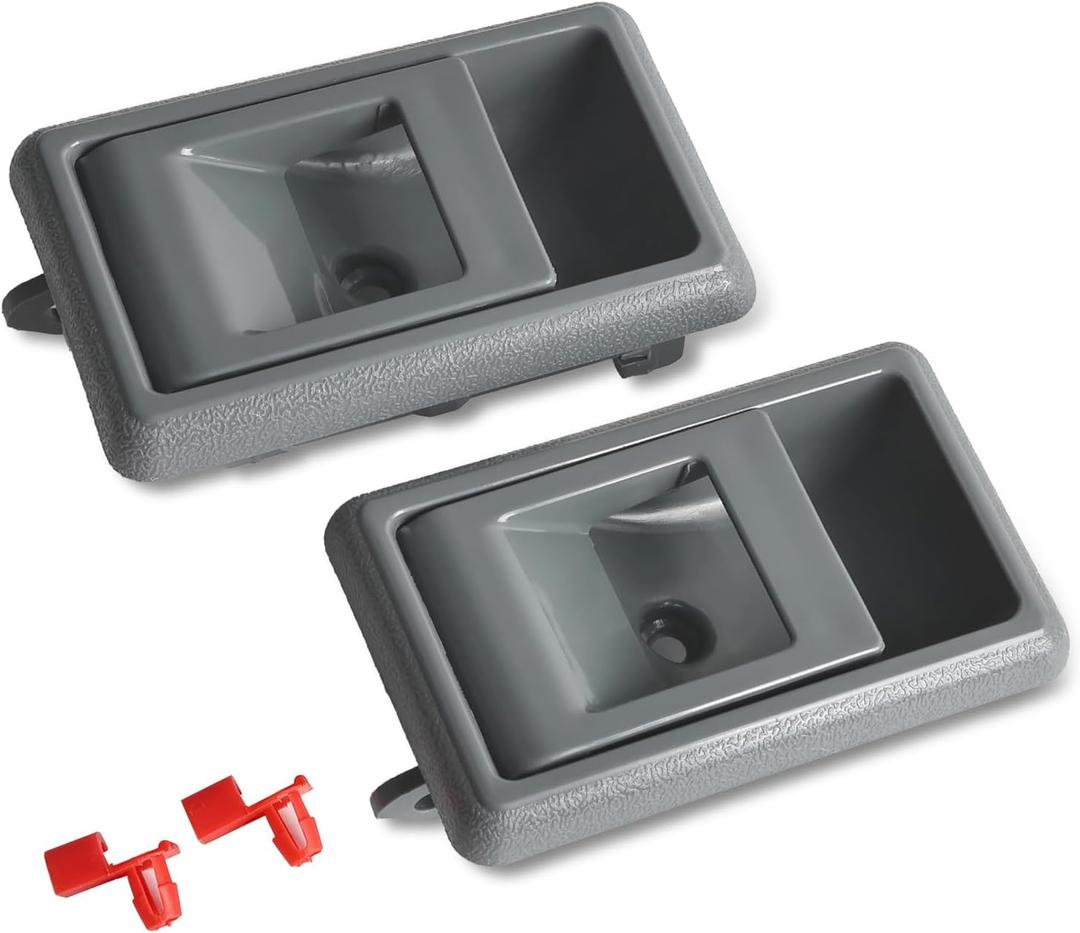 FAERSI 2Pcs Interior Door Handle Front Rear Driver & Passenger Side Fits for 1989-1995 4Runner 1988-1993 Toyota Corolla 1989-1995 Pickup 1995-2000 Toyota Tacoma 1987-1990 Tercel 1989-1992 Geo Prizm