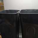 United Solutions 32 Gallon Wheeled Outdoor Garbage Can with Attached Snap Lock Lid and Heavy-Duty Handles, Black, Heavy-Duty Construction, Perfect Backyard, Deck, or Garage Trash Can, 2 Pack