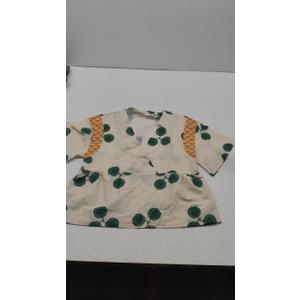 SHENHE Women's Wrap Blouse Short Sleeve V Neck Belted Summer Boho Blouse Top Shirt Size, LARGE (Missing belt)