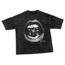Milumia Men's Y2k Gothic Graphic T Shirts Short Sleeve Loose Tee Tops Black (Black, M)