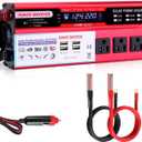 2000 watt Solar Power Inverter, Solar Power Inverter 12V DC to 110V-120V AC Converter with 3 AC Outlets 2 USB Charging Port, LCD Display for Off-Grid Solar Power System, RV, Truck, Home