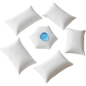 Waterproof Pillow Protectors Queen 20x28 Inches 4 Pack with Zipper Dust Proof Moisture Proof Sweat Proof Pillow Case Cover Protector Soft Cozy White