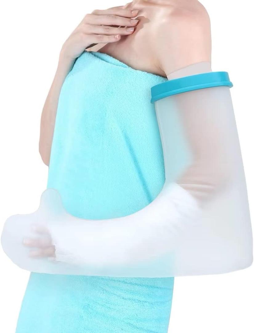 Waterproof Arm Cast Cover for Shower Adult Full Arm Cast Protector Watertight Seal to Keep Bandage Dry for Broken Arms, Hands, Wrists, Elbows, Finger (XL-25.2 Inch(Adult))