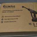 Ecarke Portable Car Cleaning Tool Compatible with Milwaukee 18V Battery, 6-in-1 Nozzle & Foam Cannon, 3-Speed Adjustment, 5m Hose, Brushless Motor for Car Floor, Patio, Fence