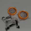 Lulonpon Sprouting Lids Growing Kit, Screen Sprout Lids with Stand, Sprouting jar kit for Sprouting, Sprouting Bean Seeds, Sprouting Kit (Orange)