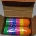 24 PCS Sports Stress Balls Filled Easter Eggs, 6 Styles Mini Sports Balls with 24 Colorful Easter Eggs, Perfect Basket Stuffers for Kids Hunt Games, Party Favors and Goodie Bag Fillers