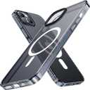 TORRAS 2023 Upgraded Magnetic iPhone 13/14 Case [12FT Military Grade Protection, Compatible with MagSafe, Non-Yellowing] Shockproof Bumper Phone Case, Glittery Black