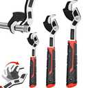 Rhevosil 6” 8” 10” Multi-function Self-locking Pipe Wrench Set, Chromium Vanadium Steel,Plumbers Wrench with Self Tightening Function for 9/32”-1 3/8” (7-35mm) Pipe Fittings and Nuts (1set)