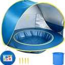 Baby Beach Tent Pop Up with Pool Portable Toddler Sun Shade for Beach