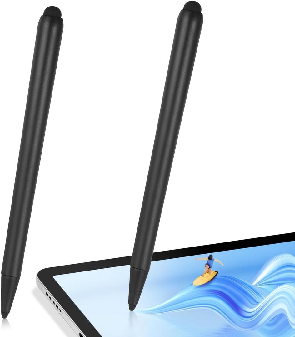 2 x jojofuny 2-Pack Touch Screens Stylus Pen Dual-Tip Screen Touch Pens for Teaching All-in-One Machine Accurate Display Writing Pen for Classroom Business Meetings 6.29in