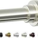 Mcrbeay Shower Curtain Rod,19-73 inch Nickel